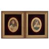 Image 1 : Two Framed Cameo Portrait Miniatures