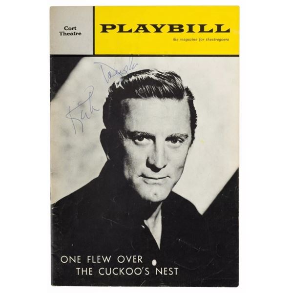 Kirk Douglas, Ed Ames Signed Playbill - PSA