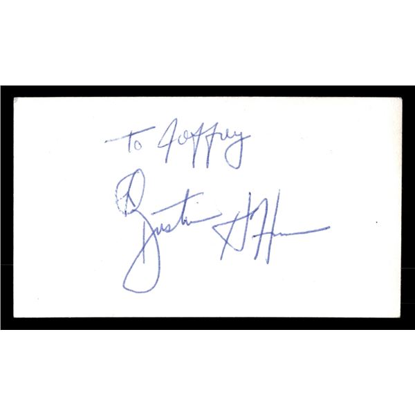 Dustin Hoffman Signed Card - PSA