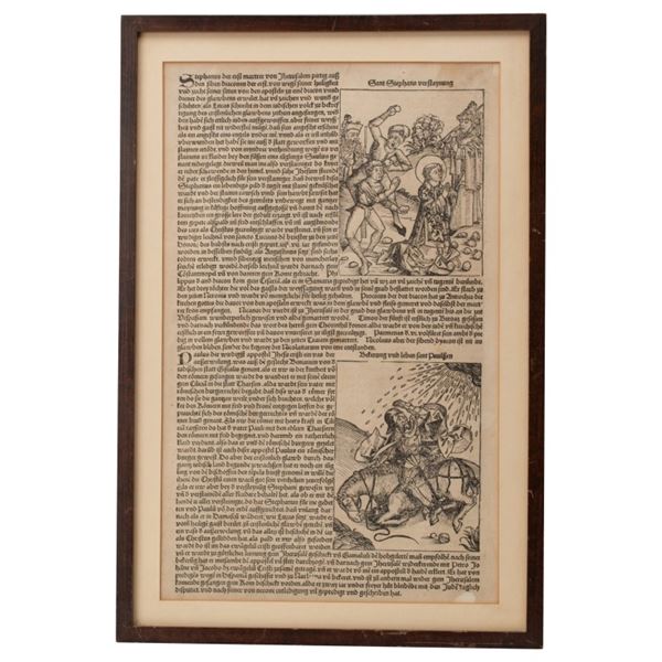 Incunabular Sheet - Nuremberg Chronicle
