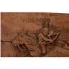 Image 2 : Native American Hunting Scene Carved Relief