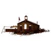 Image 1 : Signed Curtis Jere Schoolhouse Wall Sculpture