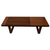 Image 10 : Mid Century George Nelson Style Wood Slat Bench