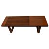 Image 1 : Mid Century George Nelson Style Wood Slat Bench