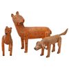Image 1 : Carved Wood Folk Art Animal Sculpture Lot- Mexico