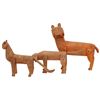 Image 2 : Carved Wood Folk Art Animal Sculpture Lot- Mexico
