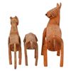 Image 3 : Carved Wood Folk Art Animal Sculpture Lot- Mexico