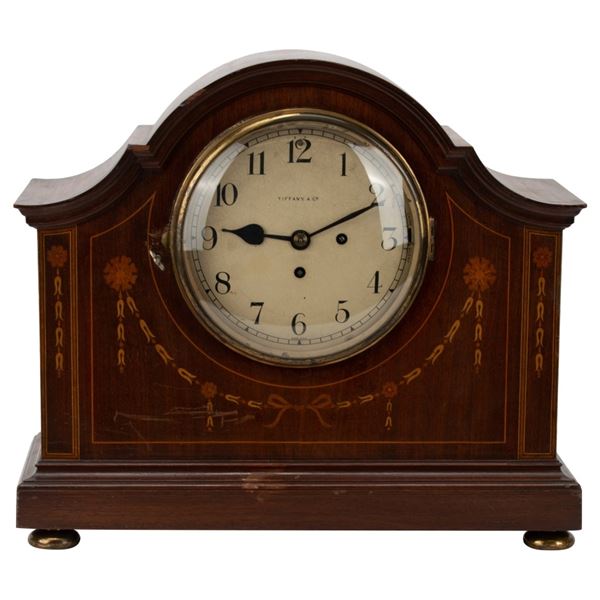 Tiffany & Co. Inlaid Mantel Clock