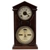 Image 1 : H.B. Hortons Double Dial Ithaca Calendar Clock