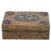 Image 4 : Antique Chinese Brass Wood Cloissone Cigarette Box