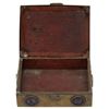Image 6 : Antique Chinese Brass Wood Cloissone Cigarette Box