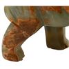 Image 5 : Carved Green Onyx Elephant with Raised Trunk