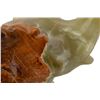 Image 6 : Carved Green Onyx Elephant with Raised Trunk