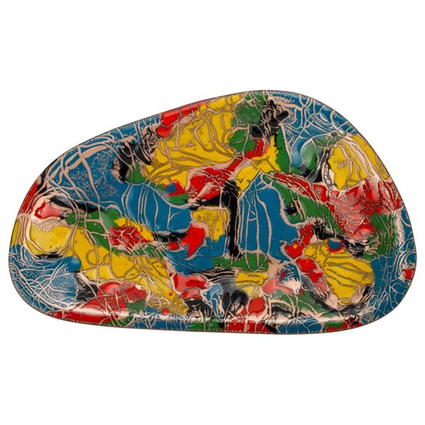 Annemarie Davidson MCM Abstract Enamel Dish
