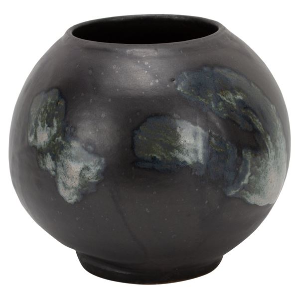 Signed Frieda Studio Art Ceramic Ball Vase
