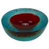 Image 3 : MCM Barbini Murano Crackle Glass Geode Bowl- Italy