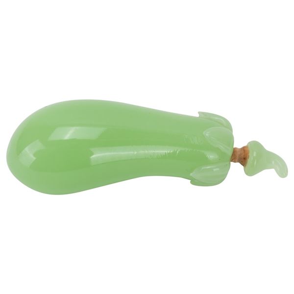 Jade Peking Glass Eggplant Shaped Snuff Bottle