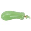 Image 1 : Jade Peking Glass Eggplant Shaped Snuff Bottle