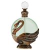 Image 1 : Art Nouveau Enameled Swan Perfume Bottle
