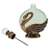 Image 2 : Art Nouveau Enameled Swan Perfume Bottle