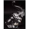 Image 1 : Steuben Art Glass Trunk Up Elephant