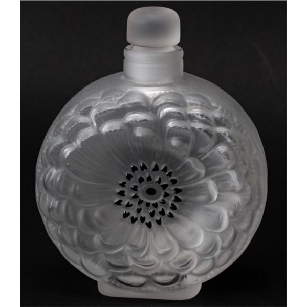 Lalique Dahlia Crystal Perfume Bottle