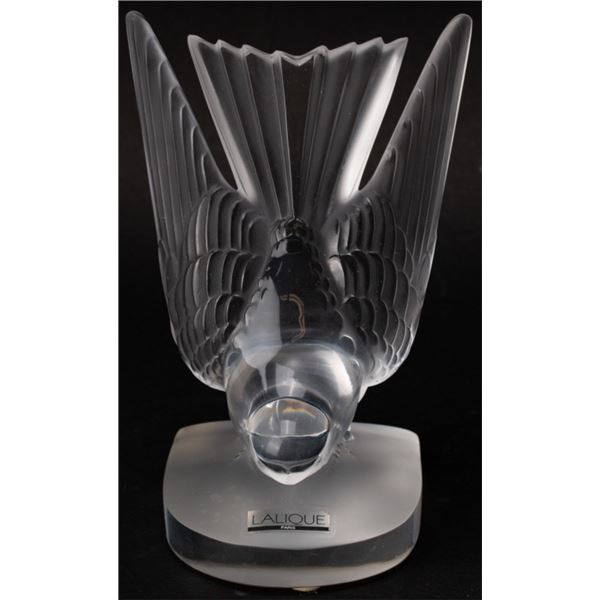 Lalique French Art Glass Hirondelle Bird