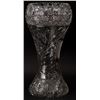 Image 1 : Lead Crystal Hand Cut Corset Vase