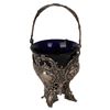 Image 13 : Antique German Silver & Glass Sugar Basket