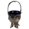 Image 1 : Antique German Silver & Glass Sugar Basket