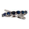 Image 2 : Effy 14K Diamond & Blue Sapphire Crossover Ring