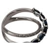 Image 6 : Effy 14K Diamond & Blue Sapphire Crossover Ring