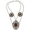 Image 3 : Middle Eastern Silver Plate Filigree Parure