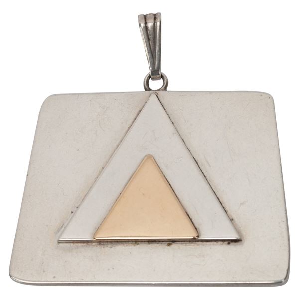 Sterling 14K Gold Avedon Modernist Pendant