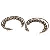 Image 3 : Mid-Century Modern Chrome Earrings, Ring
