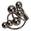 Image 4 : Mid-Century Modern Chrome Earrings, Ring