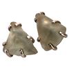 Image 3 : Sterling Earring Lot: Libyan Desert Glass, Peridot