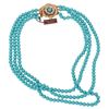 Image 1 : Bijoux Casio Italy Turquoise Glass Necklace