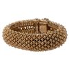 Image 2 : Signed Ciner Caviar Bubble Gold Tone Cuff Bracelet