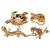 Image 2 : Designer Jeweled Figural Animal Brooch Lot
