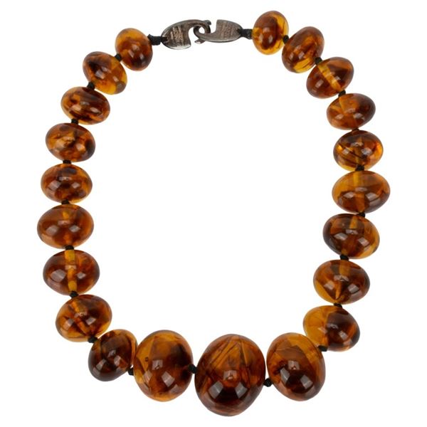 Monies Gerda Lynggaard Amber Bead Choker