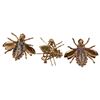 Image 2 : 14K Gold Jeweled Bee Brooches