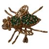 Image 5 : 14K Gold Jeweled Bee Brooches