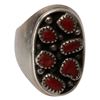 Image 3 : Native American Sterling Red Coral Jewelry Lot