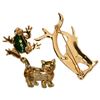 Image 2 : Signed Swarovski SCS Gold Tone Animal Brooches