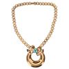 Image 1 : Signed Coro Bow Pendant Book Chain Necklace