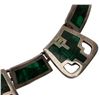 Image 5 : Taxco Mexico Sterling & Inlaid Malachite Necklace