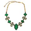 Image 1 : Emerald Ice Green Glass Choker Necklace