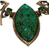 Image 5 : Emerald Ice Green Glass Choker Necklace