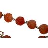 Image 3 : 14K Chinese Carved Orange Carnelian Bead Choker